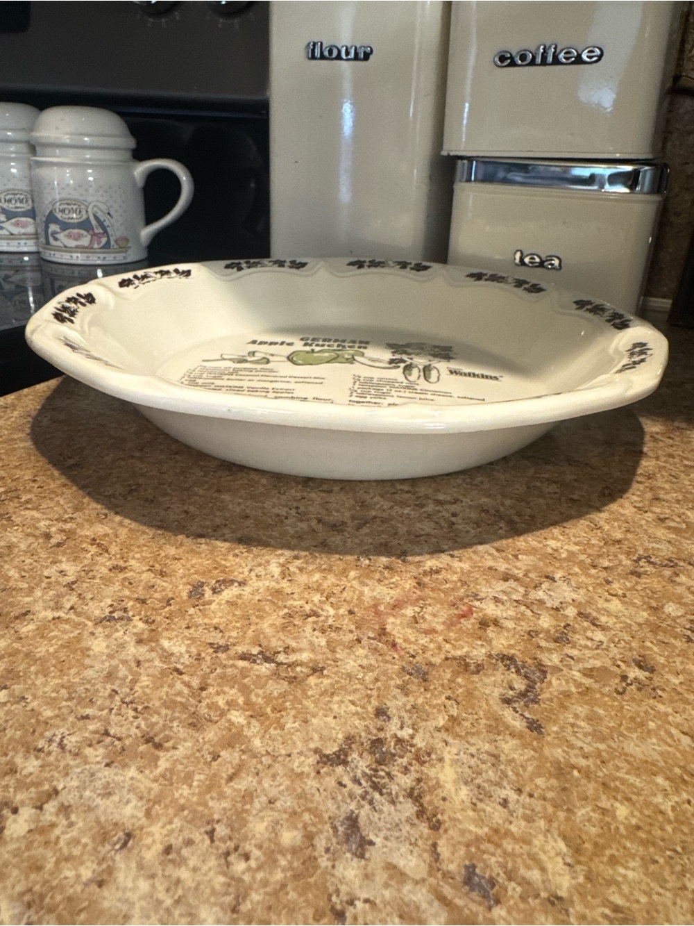 WATKINS Vintage German Apple Kuchen Pie Plate - Picture 3 of 4